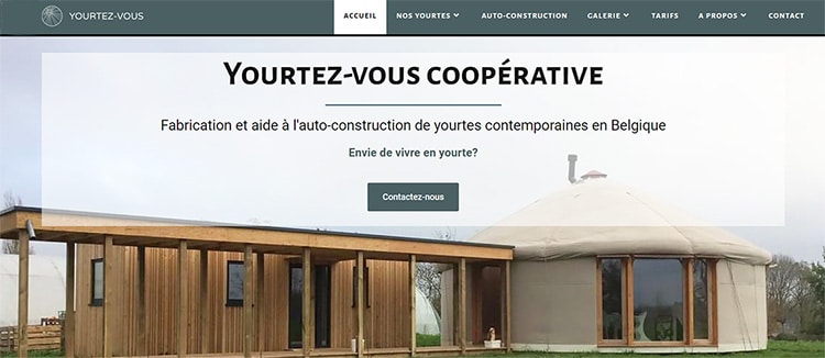 Yourtez-vous fabrique des yourtes contemporaines en Belgique